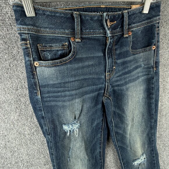 NWT American Eagle Jeans Women Kick Boot Cut Dark Wash Denim Stretch - Picture 2 of 16